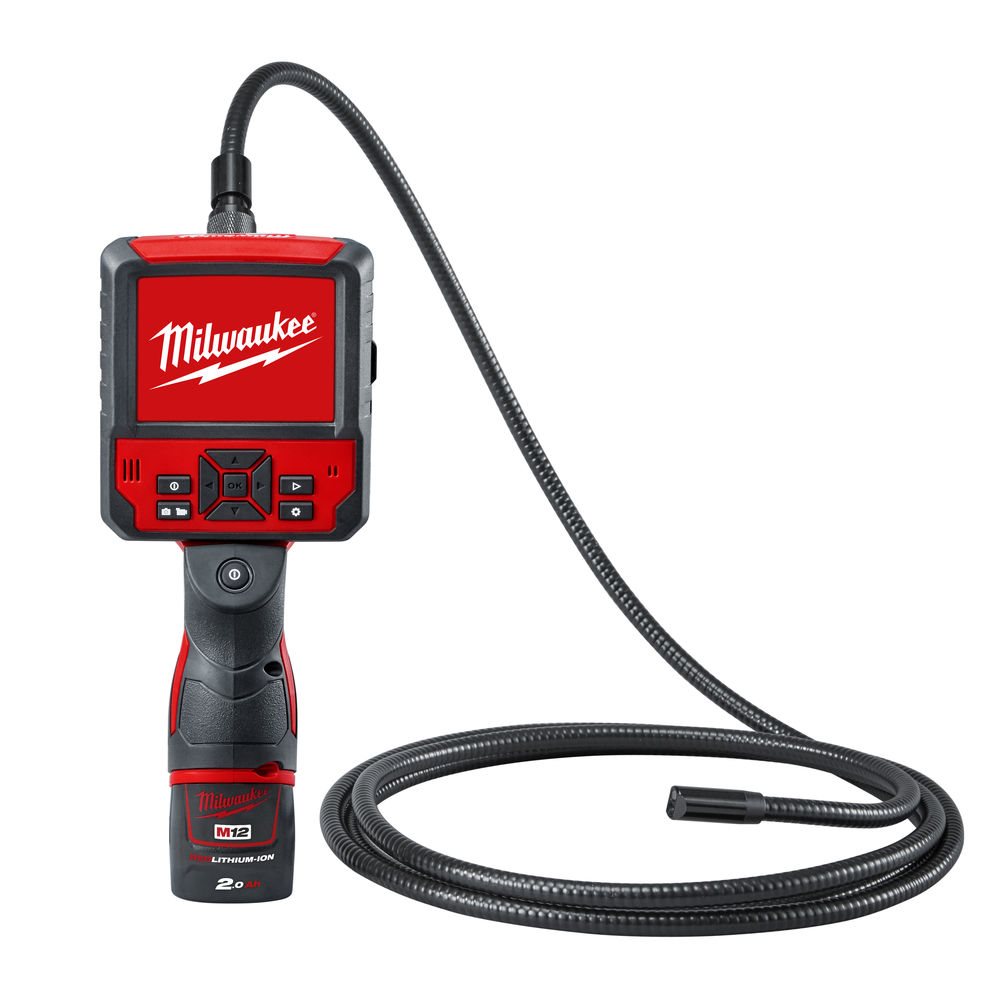 A Milwaukee® bevezeti az M12™ M-SPECTOR FLEX™ Digitális Vizsgálókamerát  PIVOTVIEW™ kamerafejjel.