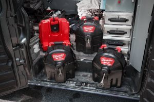 The M18 FUEL™ SWITCH PACK™ Drain Cleaning System Combines the Benefits of Sectional and Drum Machine
