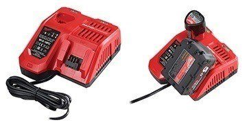Le Chargeur rapide Milwaukee® M18™ & M12™ recharge toutes les batteries 40 % plus vite.
