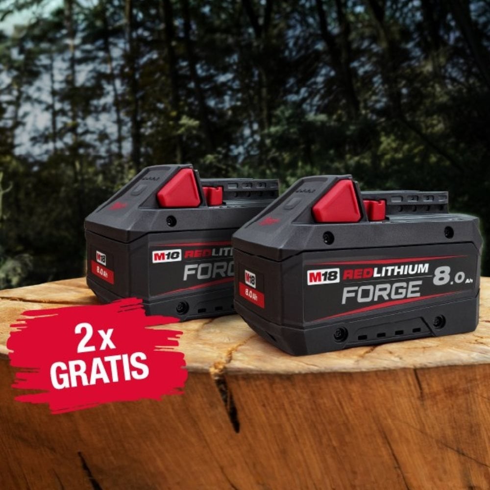 GRATIS Akkus beim Kauf von MILWAUKEE® Gartengeräten sichern