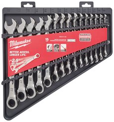 15pc Ratcheting Combination Spanner Set