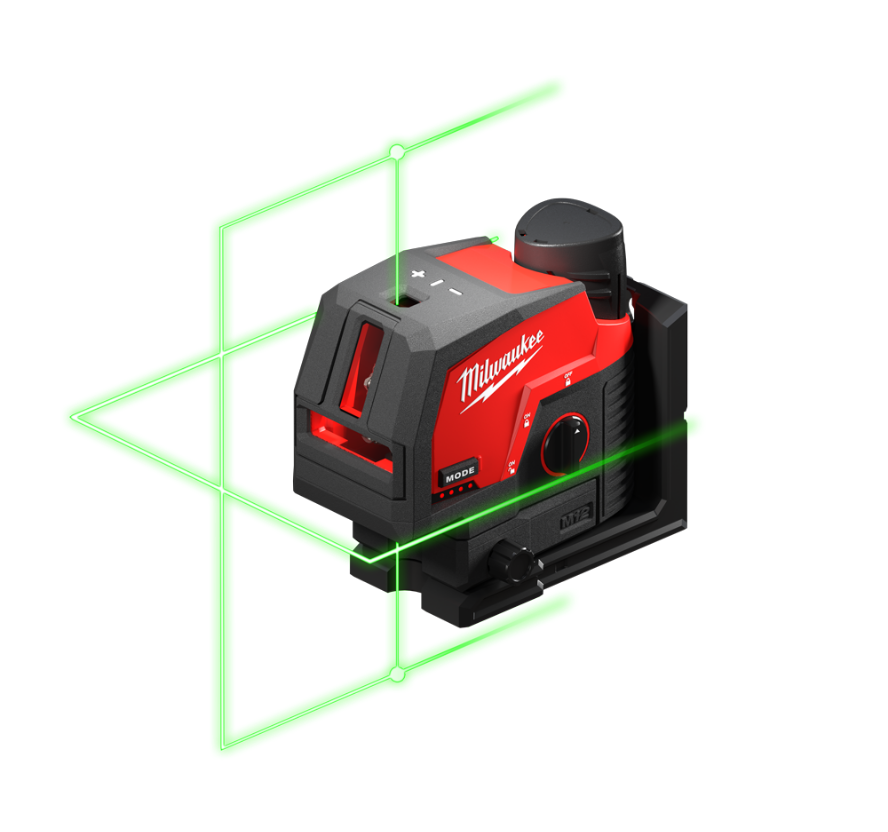  M12™Laser vert 2 lignes avec aplomb