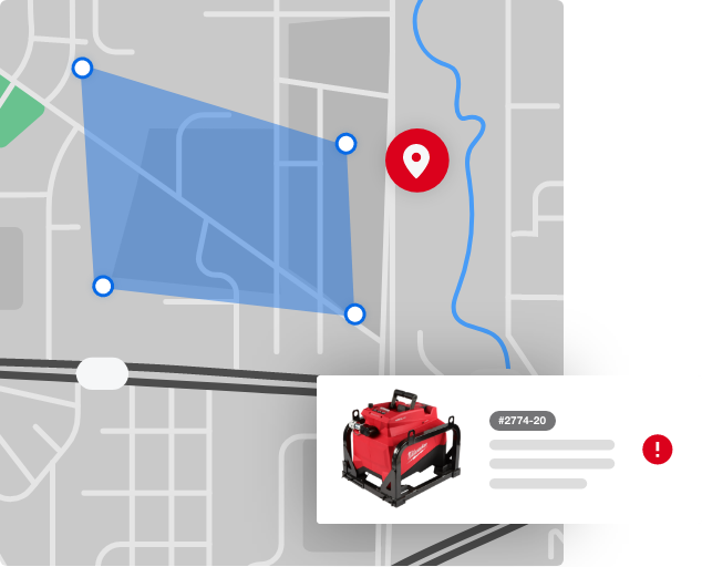 Milwaukee One-Key geo-fence lock diagram