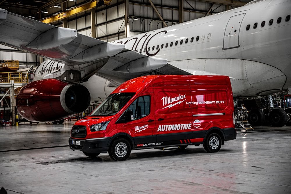 MILWAUKEE® a Virgin Atlantic: špičkové nářadí pro servis a bezpečnost