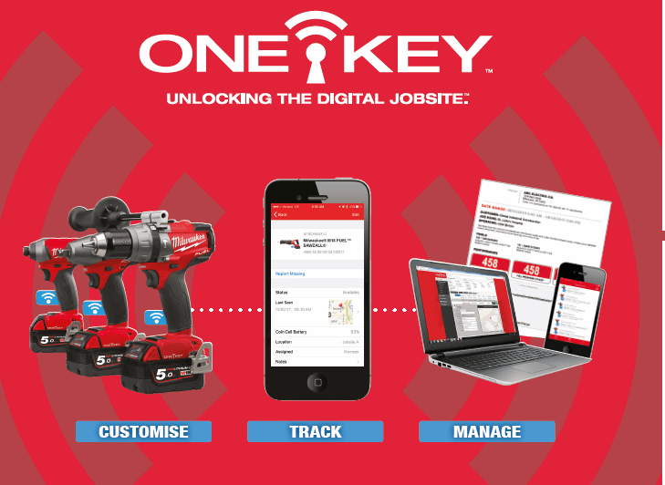 Milwaukee® Introduces Integrated Tool Security with all ONE-KEY™ Tools