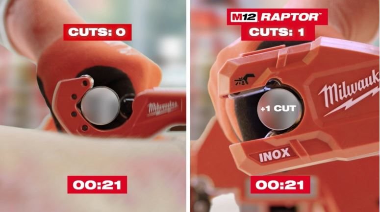 MILWAUKEE M12PCSS-0 - M12 RAPTOR Pipe Cutter Stainless Steel !!!, By  Powertoolonline