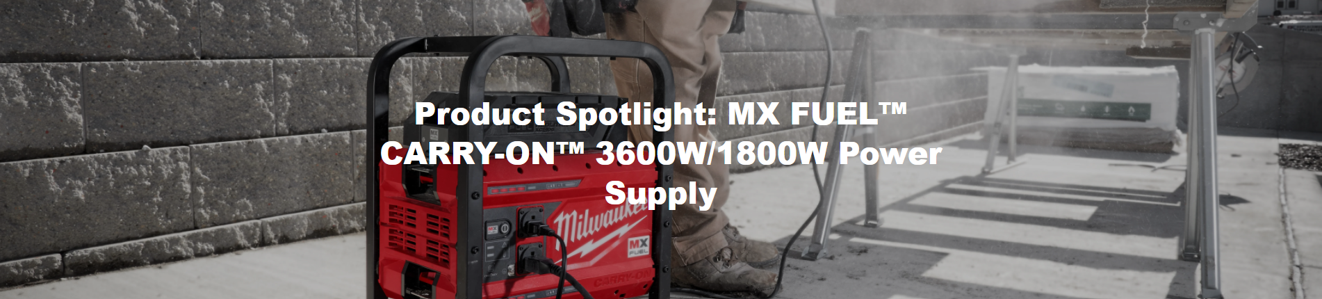 Product Spotlight: MX FUEL™ CARRY-ON™ 3600W/1800W Power Supply