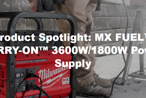Product Spotlight: MX FUEL™ CARRY-ON™ 3600W/1800W Power Supply