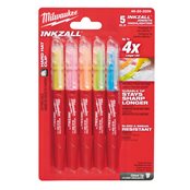 INKZALL Highlighters Coloured - 5pc