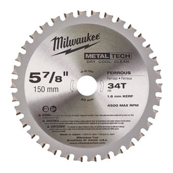 Circular saw blades for metal