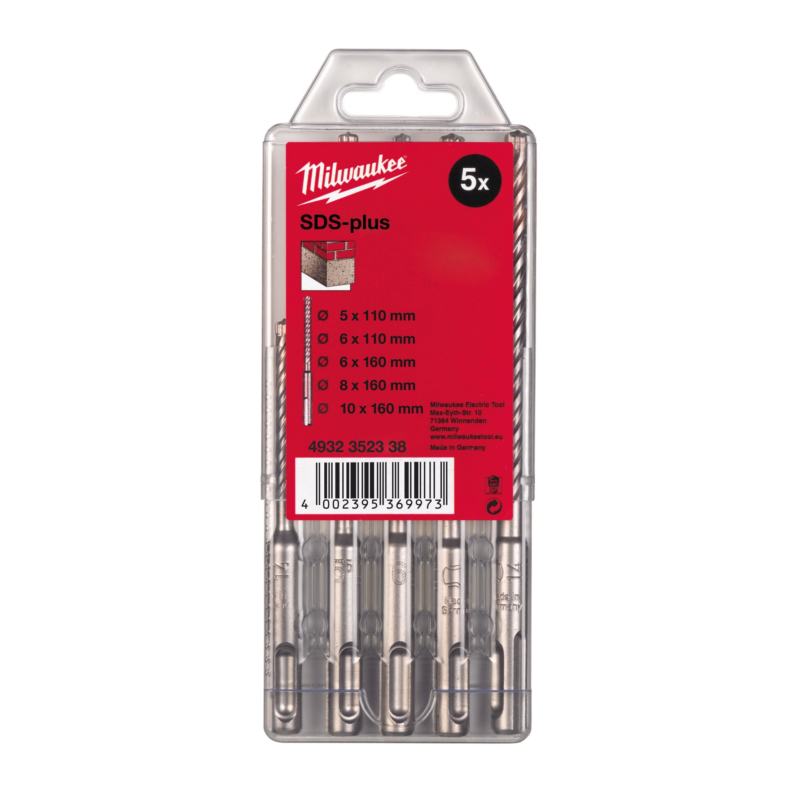 Milwaukee Sds Plus Mèches 3-26mm 110-450mm Outils