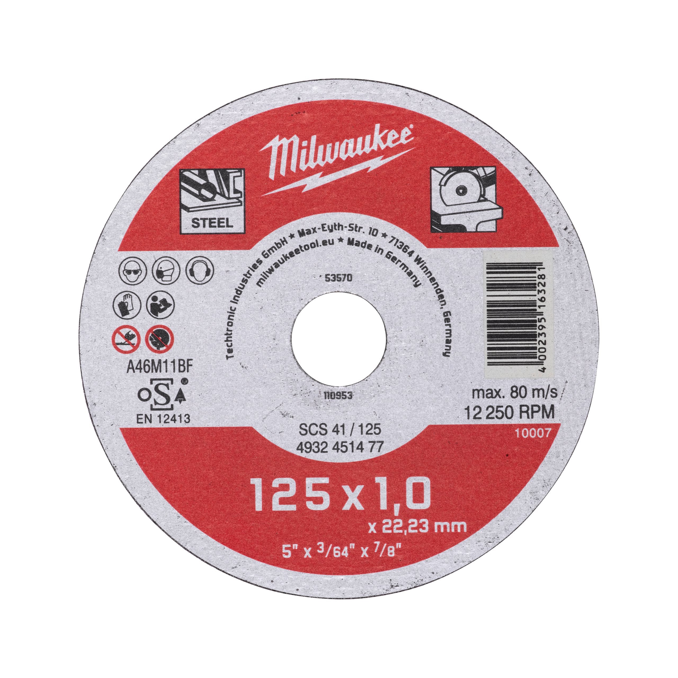 Milwaukee Discos finos de corte para metal Contractor · 4932451477