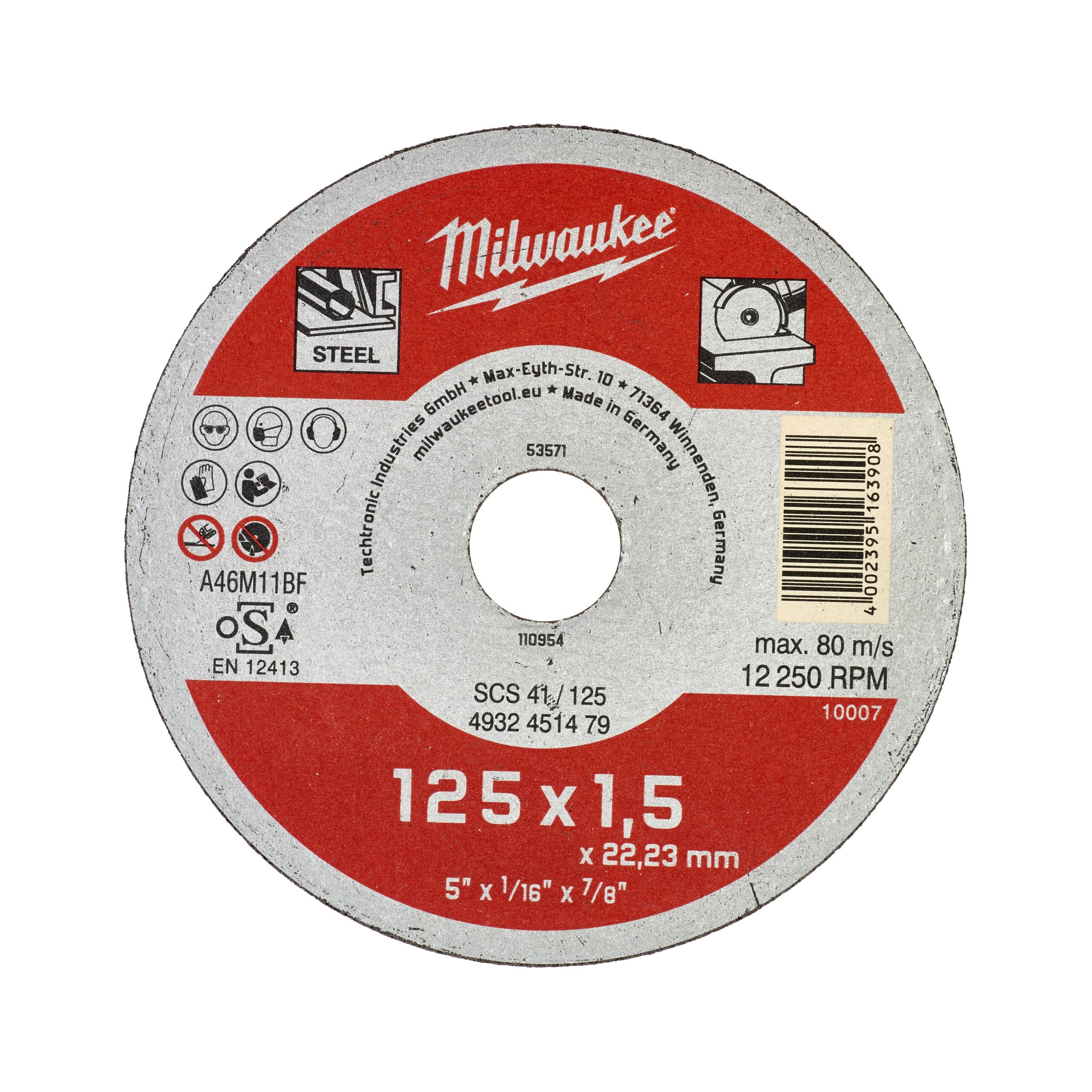 Milwaukee Discos finos de corte para metal Contractor · 4932451479
