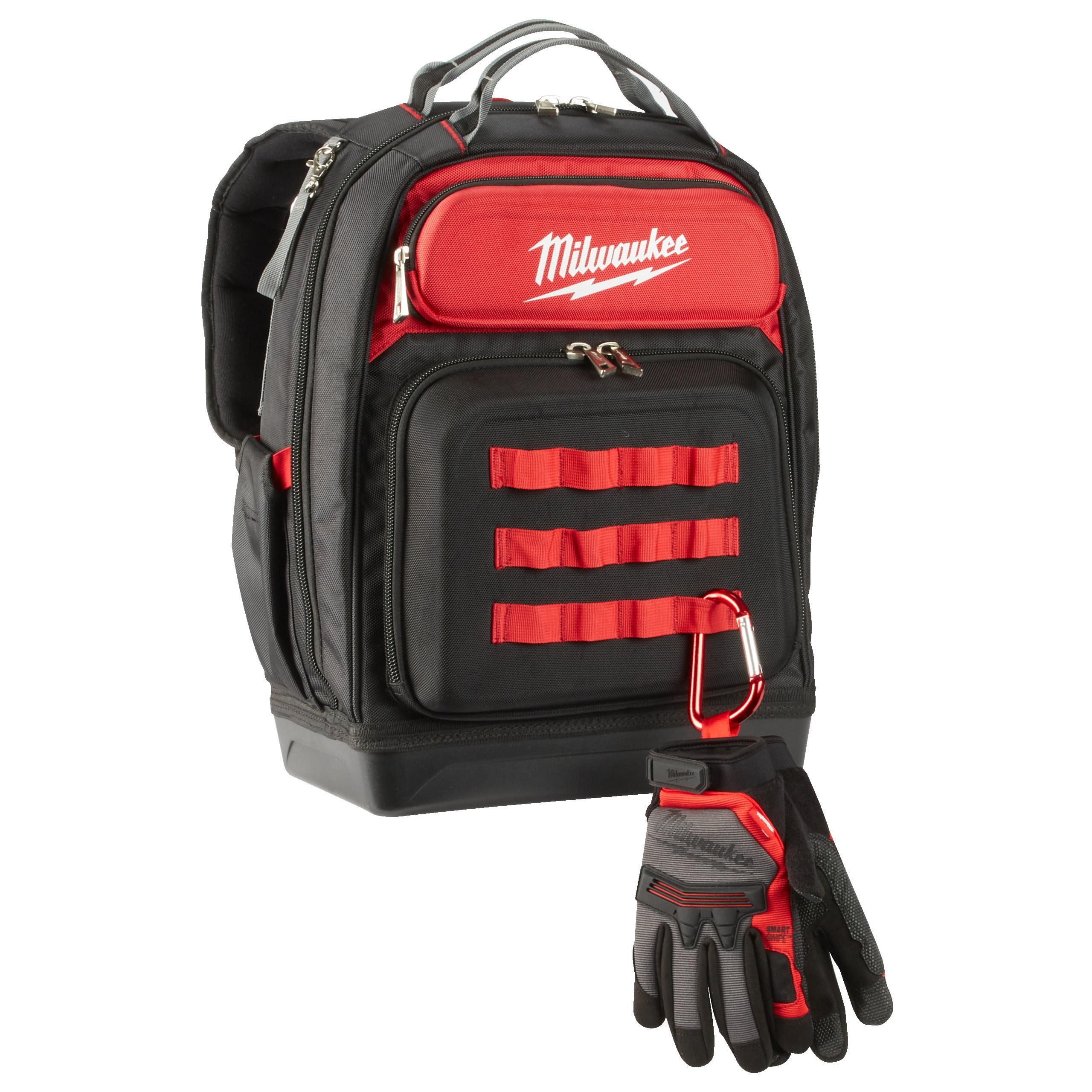 Milwaukee Ultimate Jobsite Backpack Durable Portable Bag Metal Zipper 