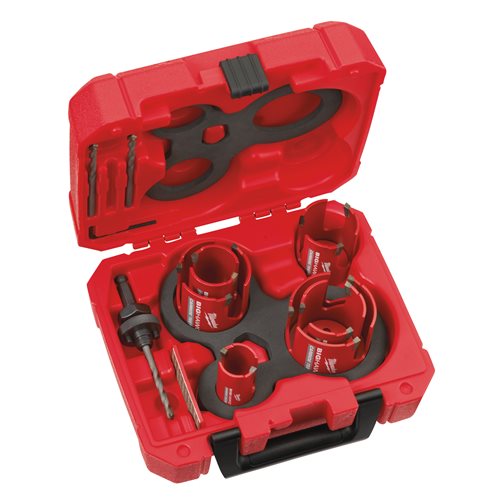 Coffret Milwaukee PACKOUT 14 Pièces – 10 Scies Cloches 20-76 Mm, Bimétal