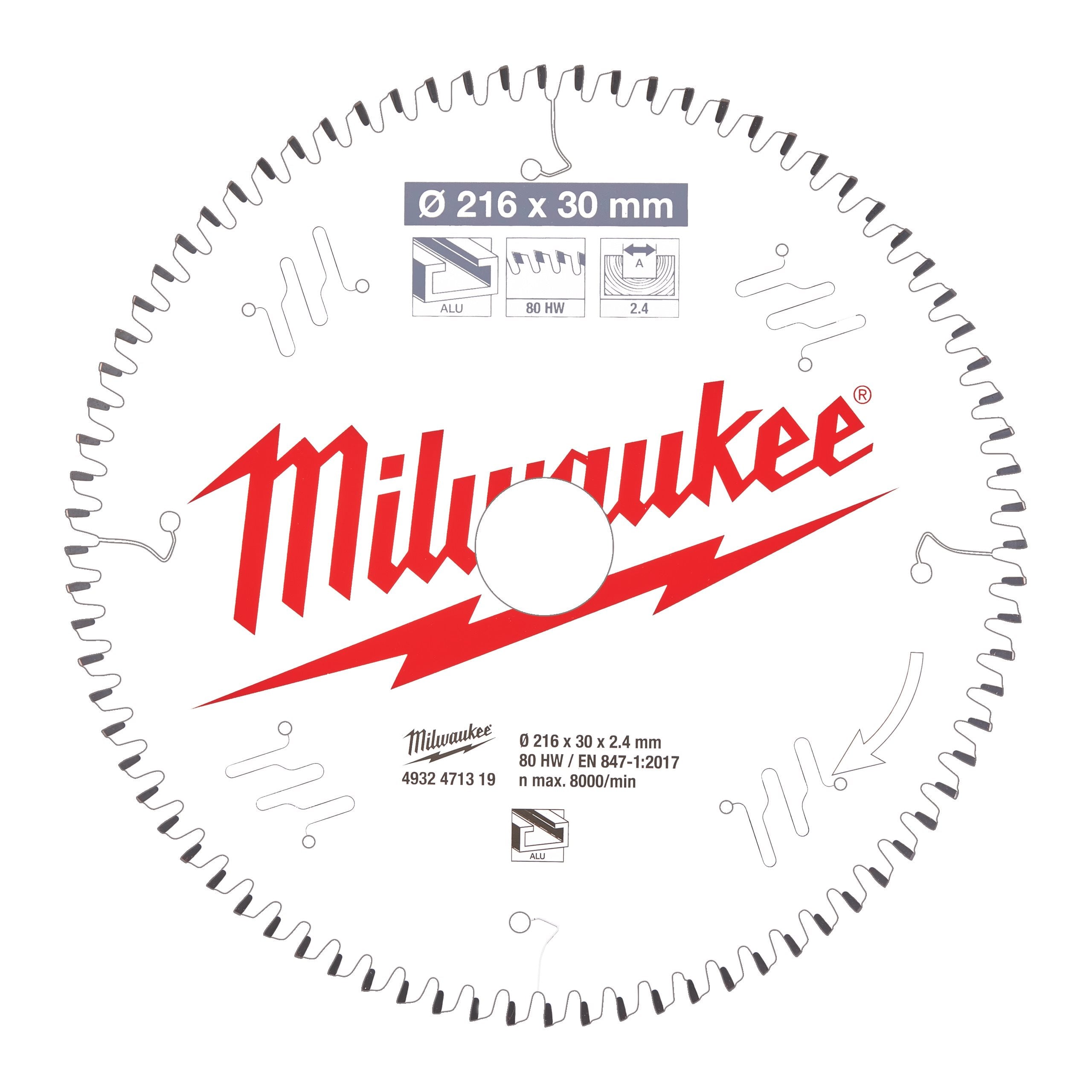 Milwaukee Discos para ingletadoras · 4932471319