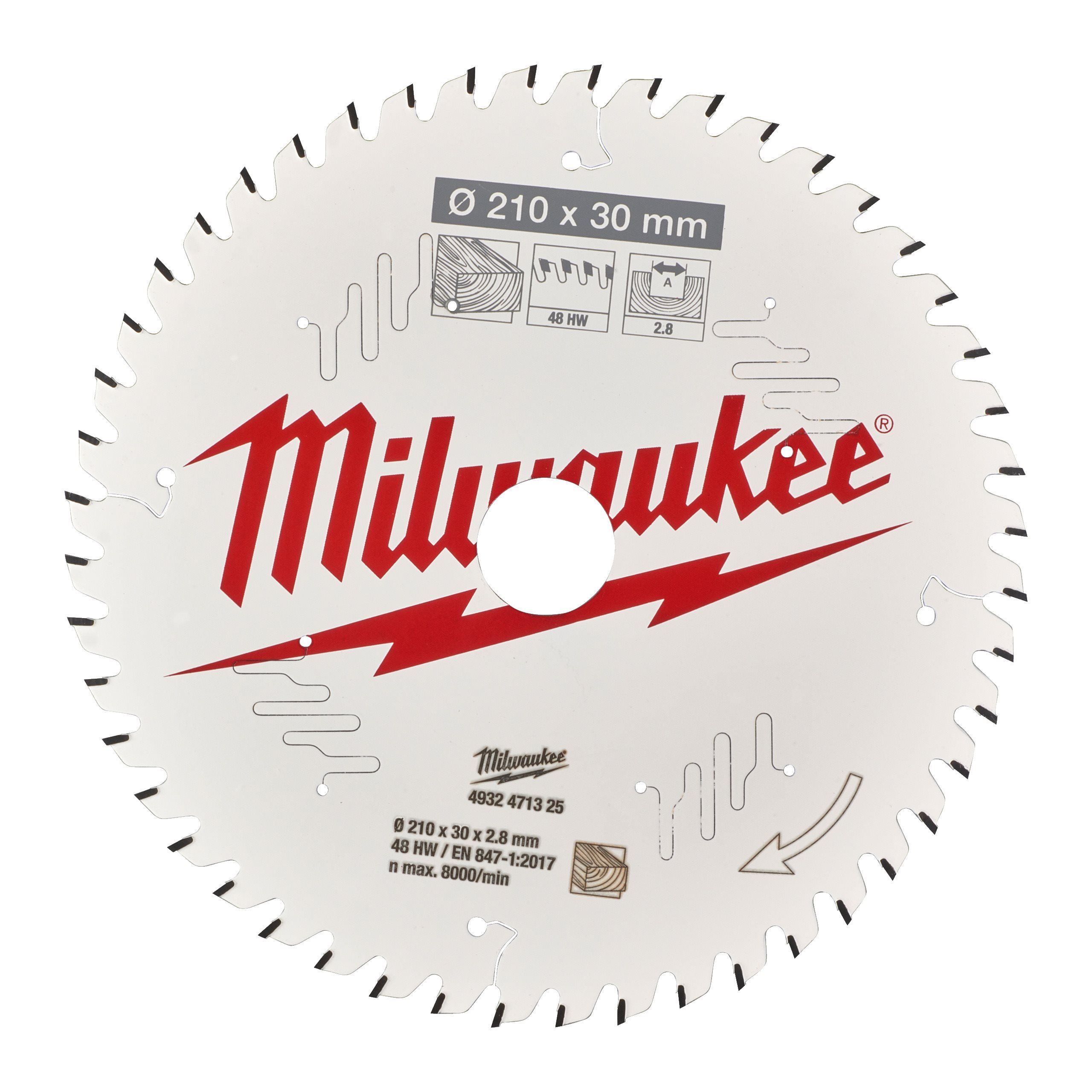 Milwaukee   Lame de scie circulaire pour menuiserie 165 mm x 15,8 mm 40 dents