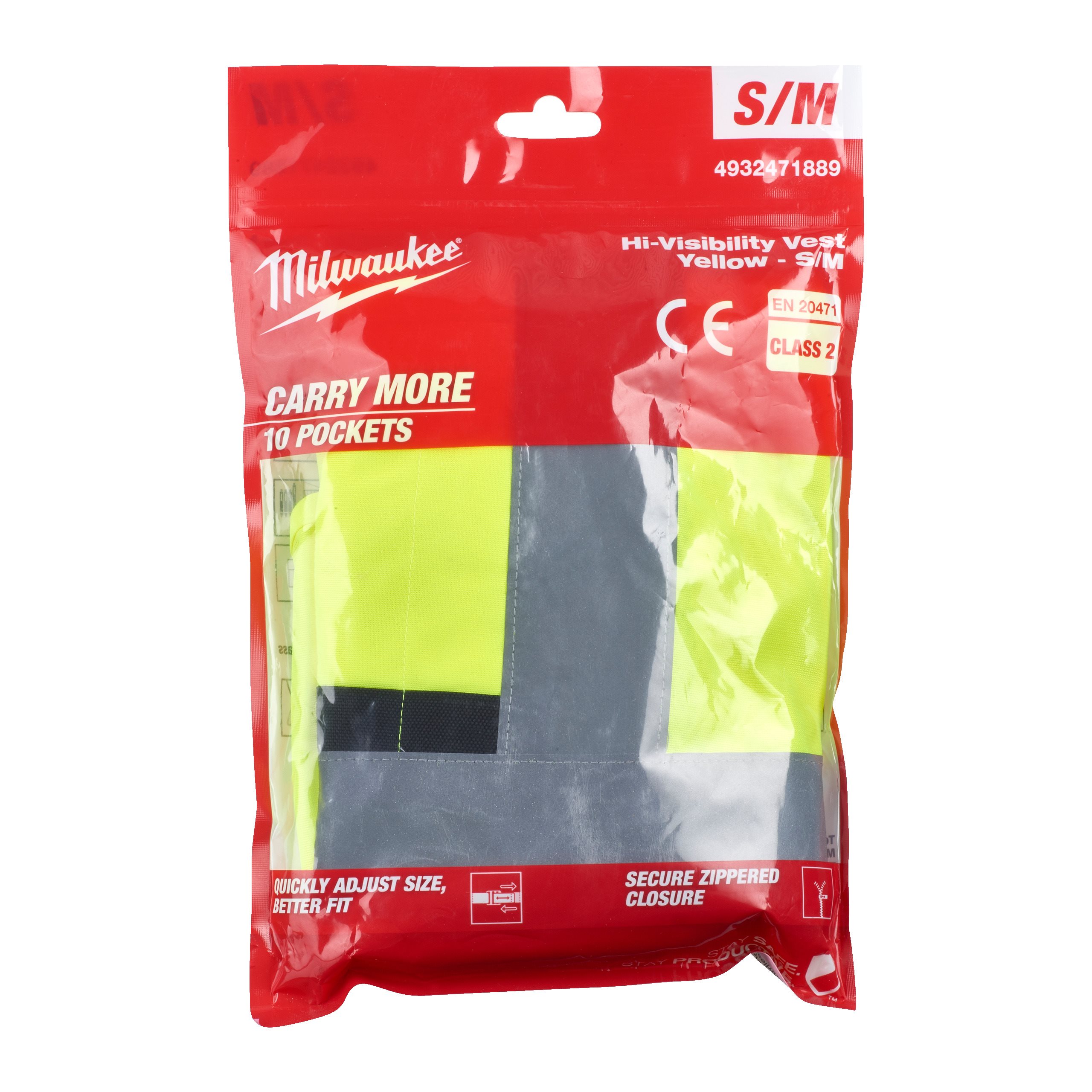 High-visibility vest yellow | Milwaukee Tool EU