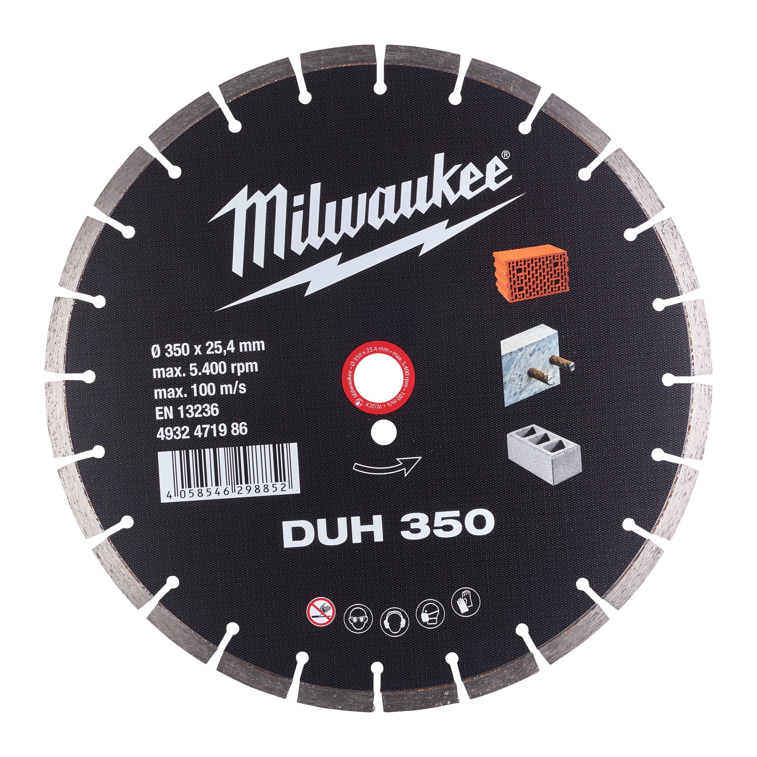 Milwaukee Disco de diamante DUH · 4932471986