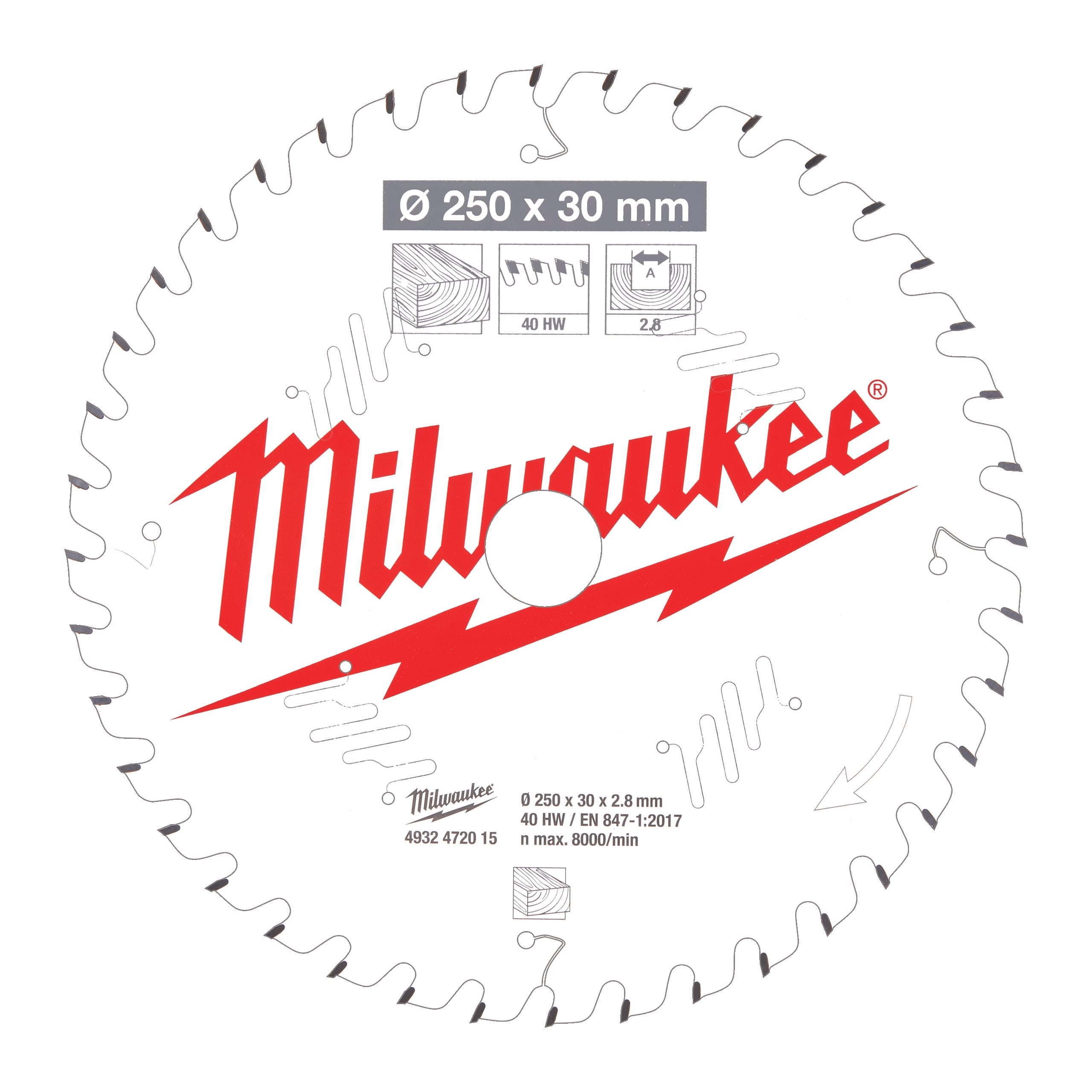 Milwaukee Discos para ingletadoras · 4932472015