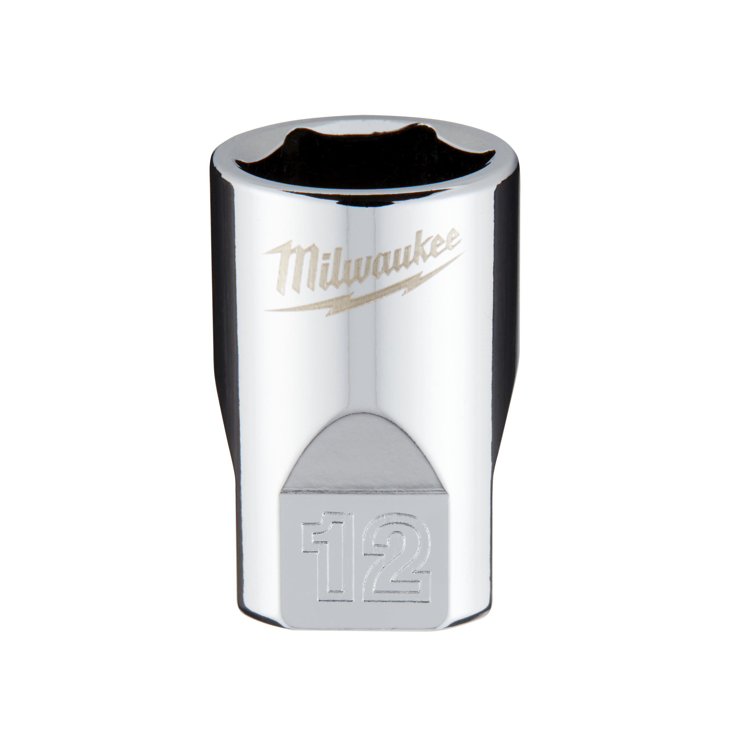 Milwaukee 1/4 Drive Socket - Metric Standard 12 Mm ¼″ Chrome Sockets With FOU...