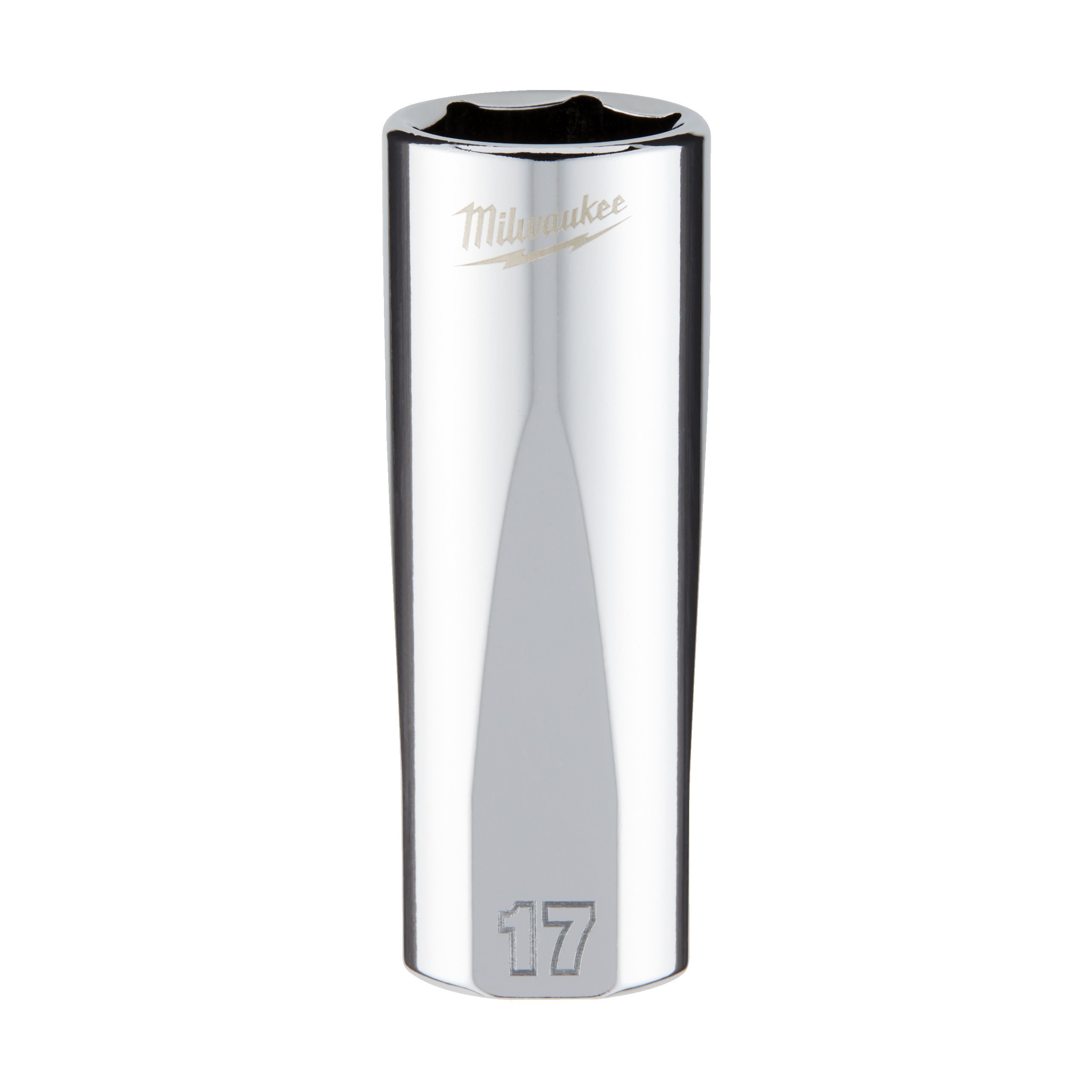 Milwaukee 3/8 Drive Socket - Metric Deep 17 Mm ⅜″ Chrome Sockets With FOUR FL...