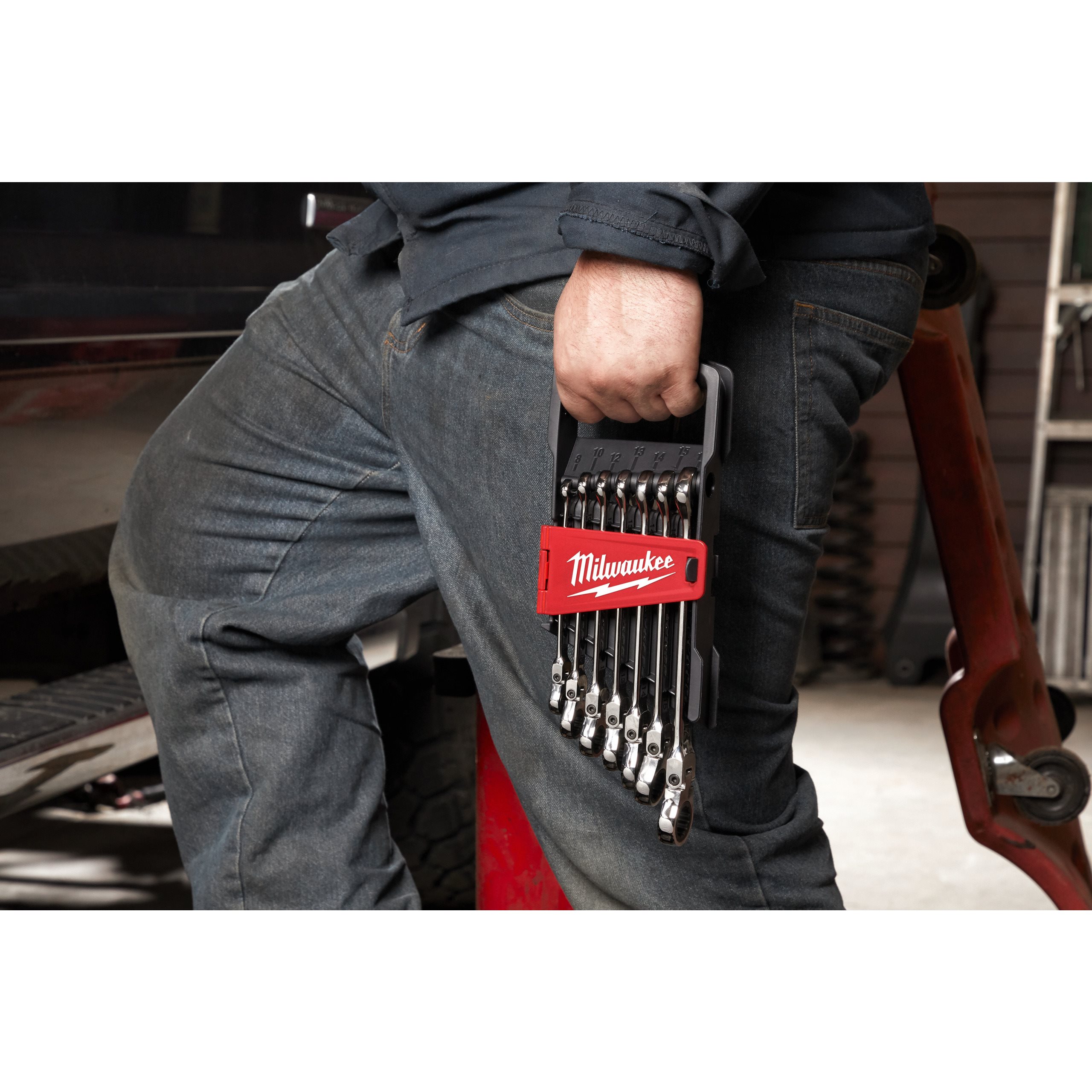 MAX BITE™ Flexible Head Ratcheting Combination Spanner Set