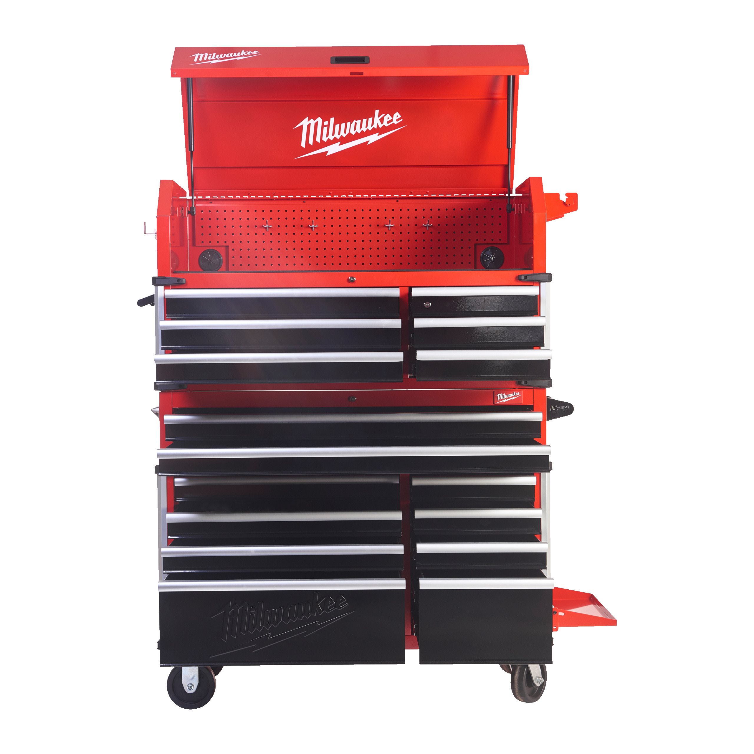 TOOLGUARD 46 117 Cm High Capacity 10 drawer Steel Storage Rolling Cabinet TOOLGUARD Steel Storage Cabinets Milwaukee Tool UK