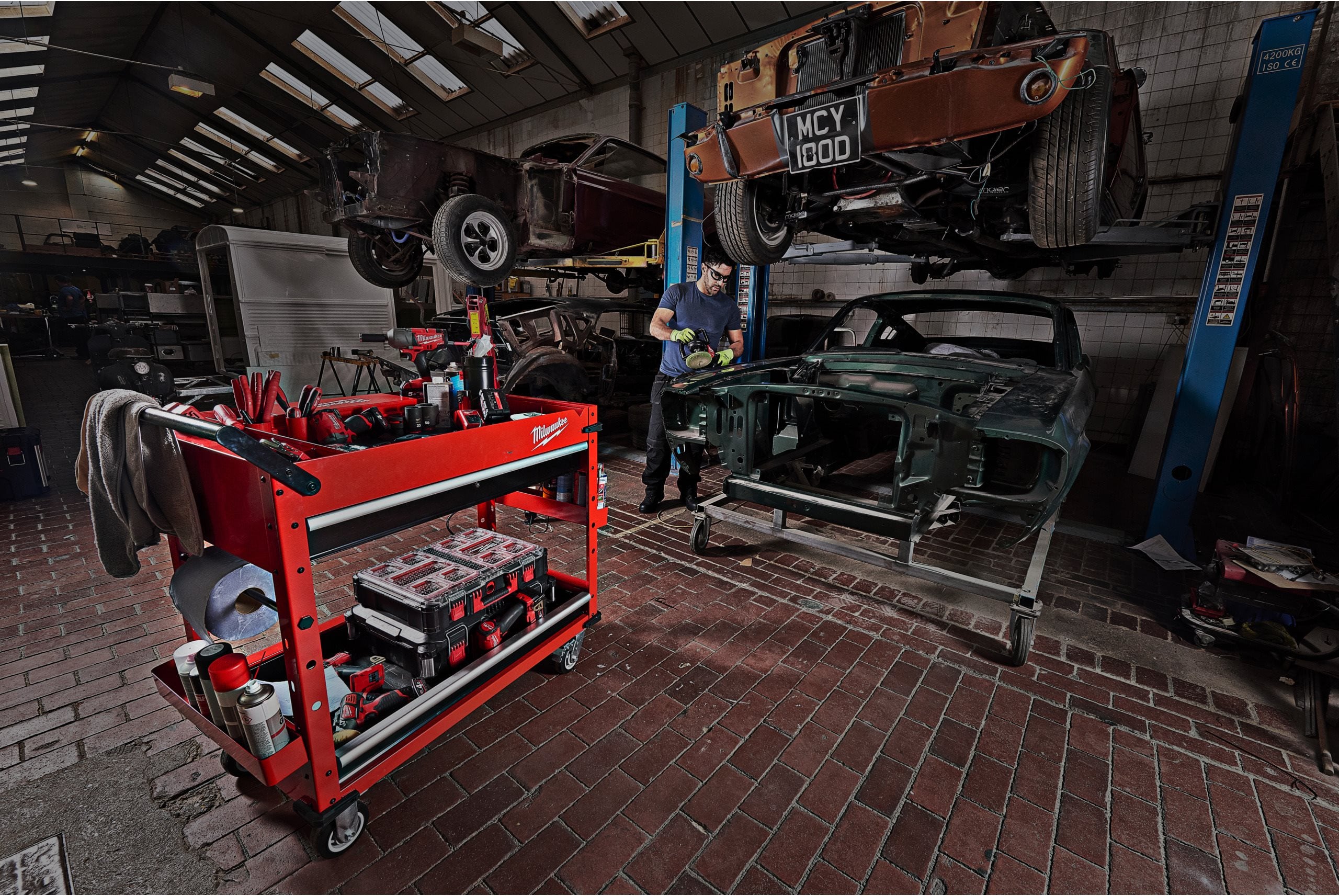 Tool Guard Pro TOOLGUARD™ 40″ / 102 Cm Steel Work Cart | TOOLGUARD™ Steel Storage ...