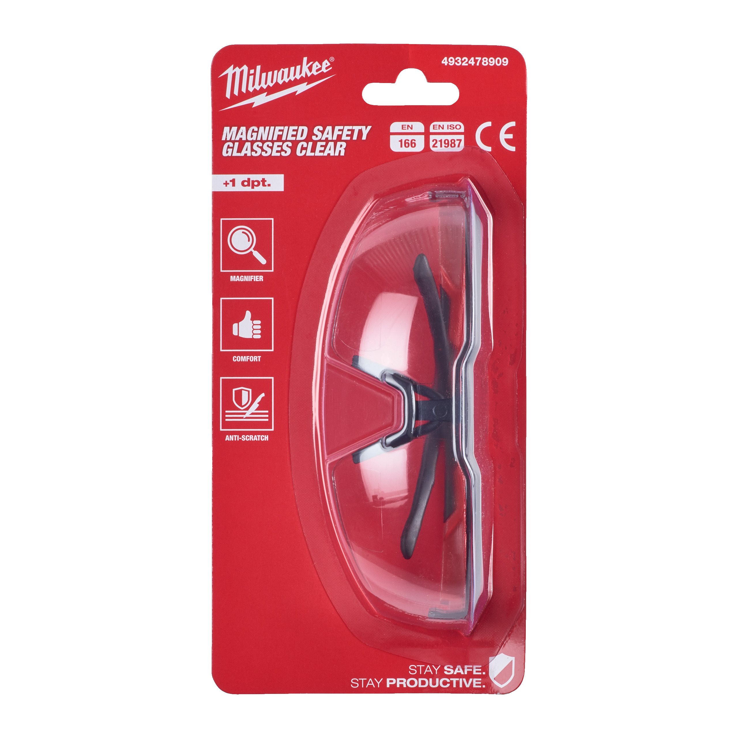 milwaukee magnified safety glasses