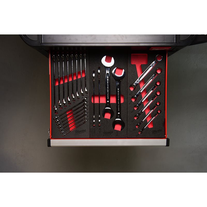 Milwaukee Pěnová vložka očkoploché ráčnové klíče 6-32mm 22ks MAXBITE