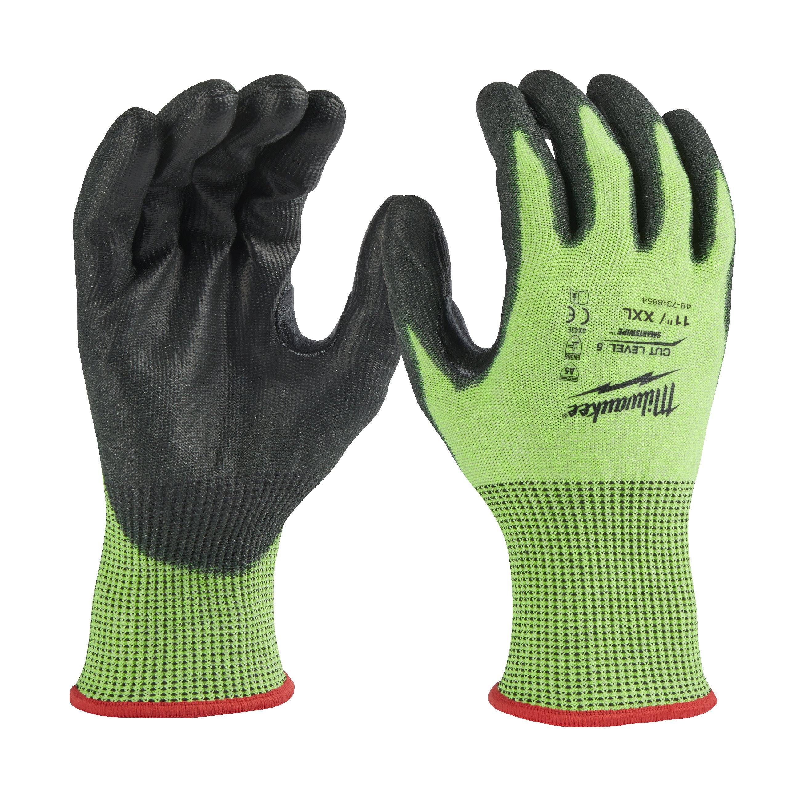 Milwaukee Hi-Vis Cut E Gloves -11/XXL -1pc 4932479935
