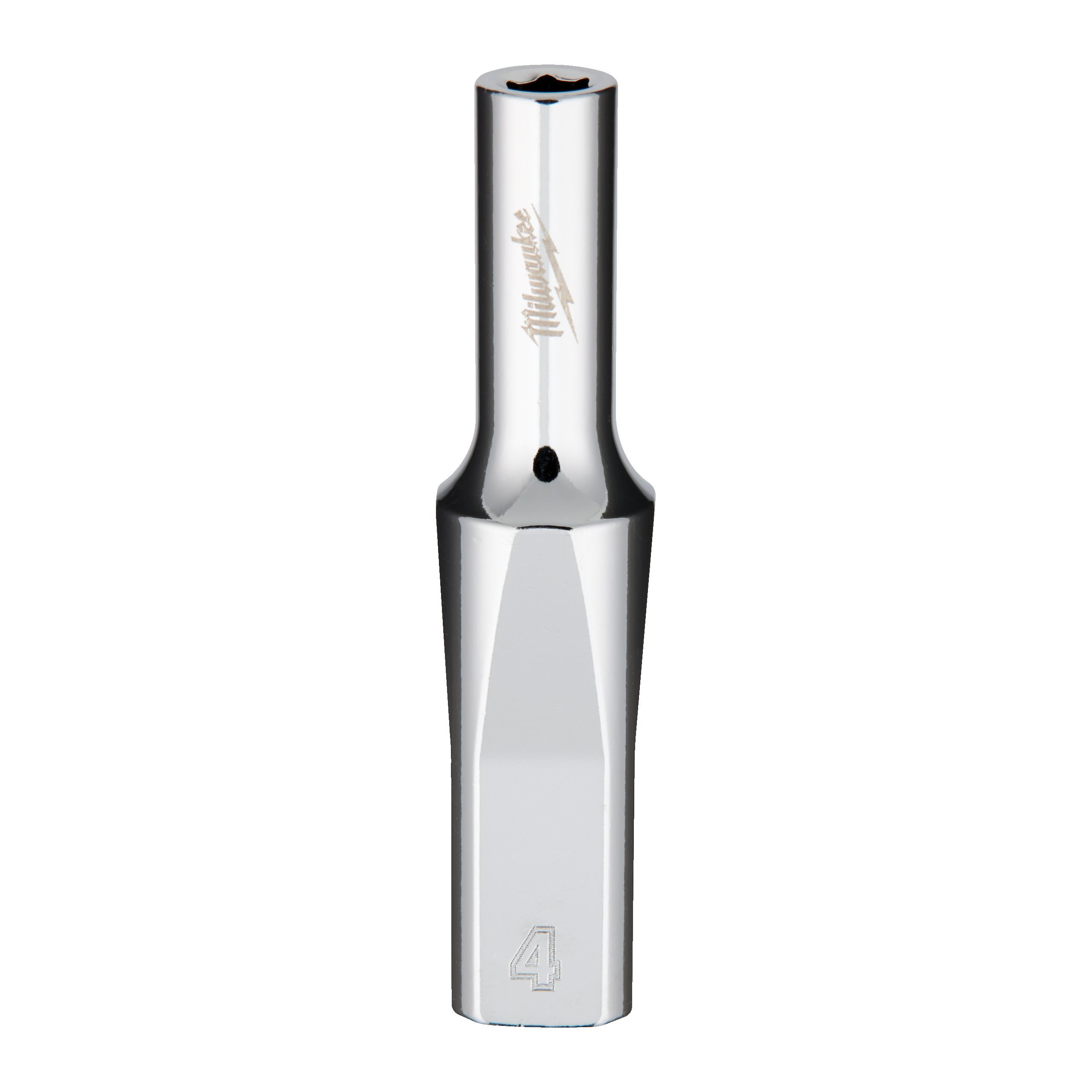 Milwaukee 1/4 Drive Socket - Metric Deep 4 Mm ¼″ Chrome Sockets With FOUR FLA...