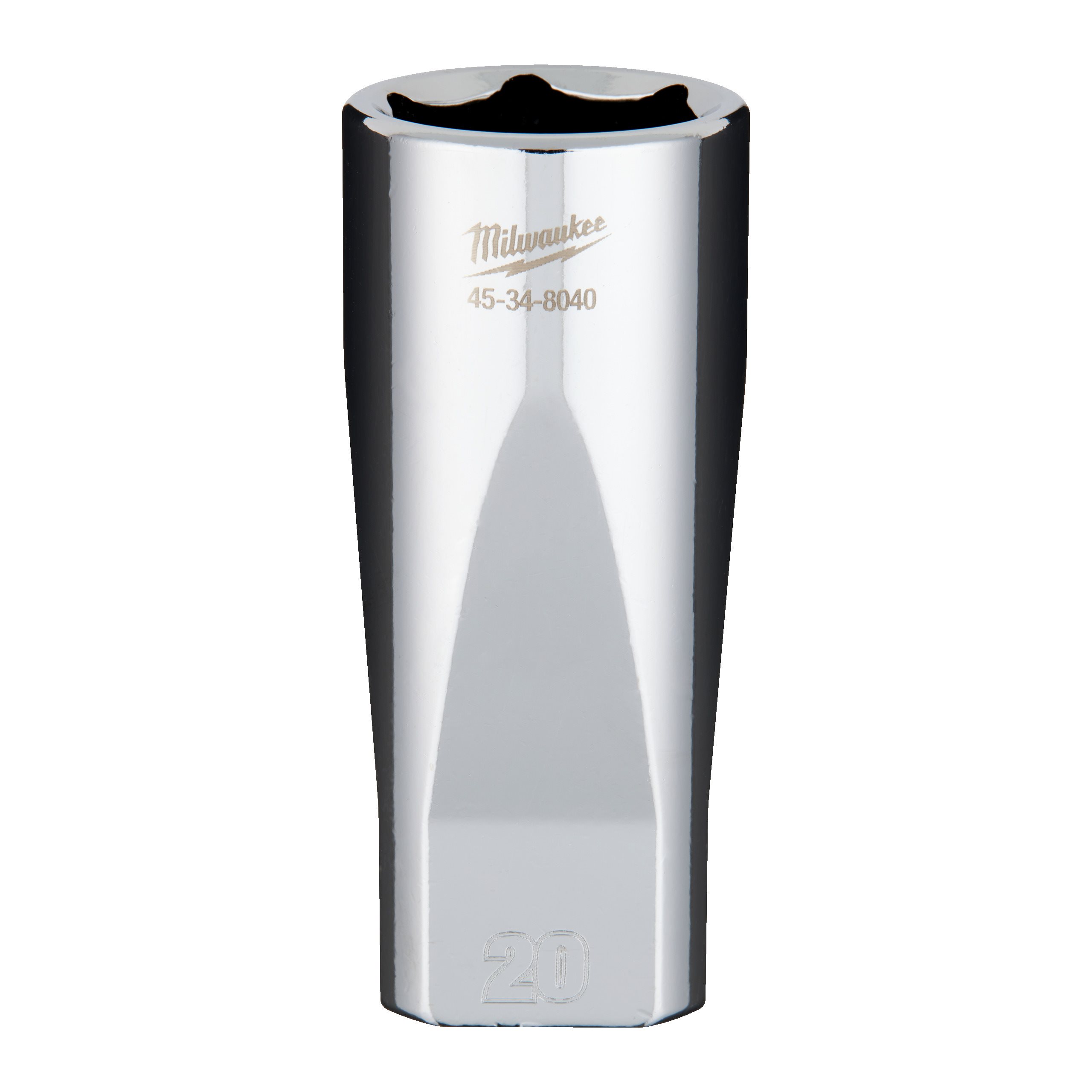 Milwaukee 3/8 Drive Socket Metric Deep - 20 Mm ⅜″ Chrome Sockets With FOUR FL...