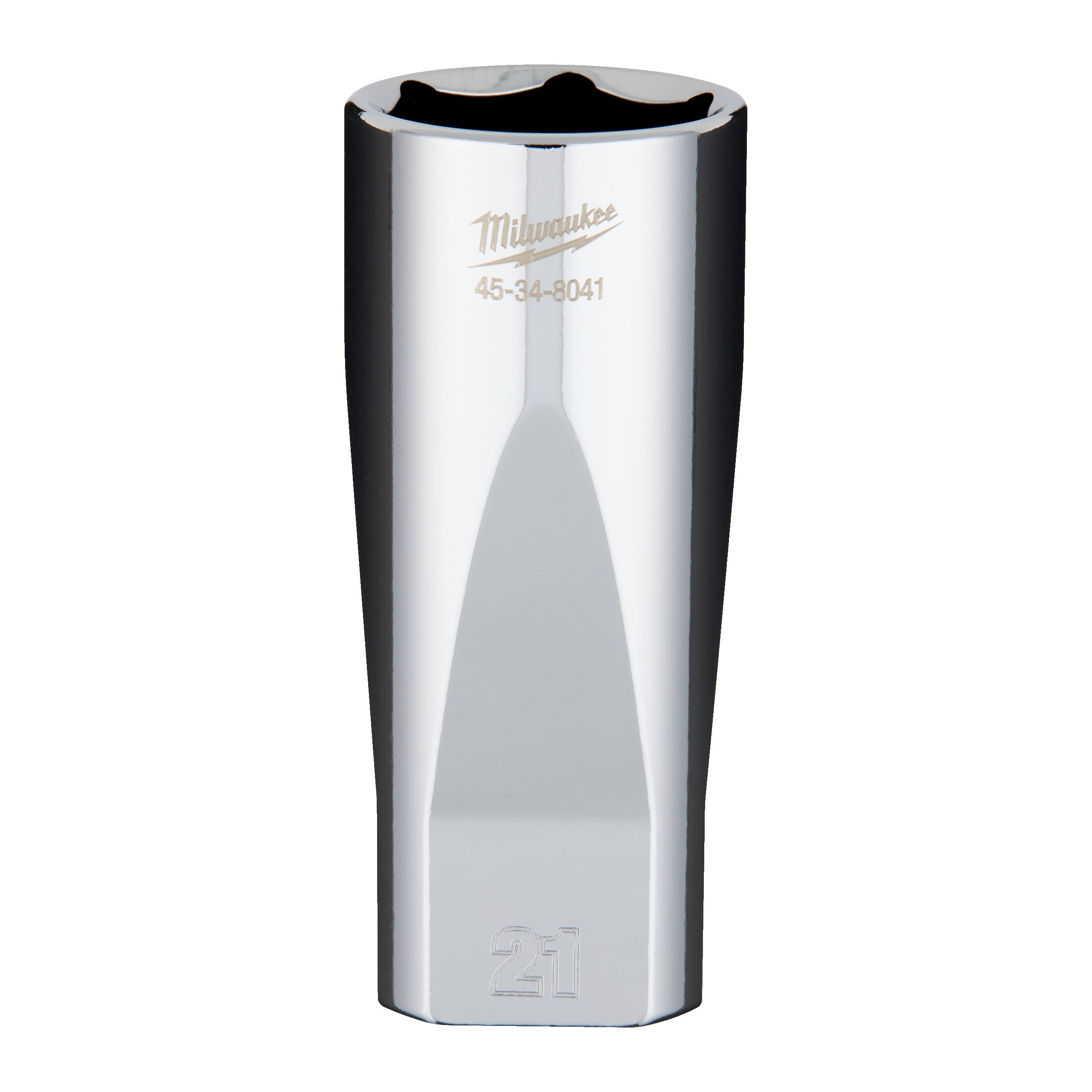 Milwaukee 3/8 Drive Socket Metric Deep - 21 Mm ⅜″ Chrome Sockets With FOUR FL...