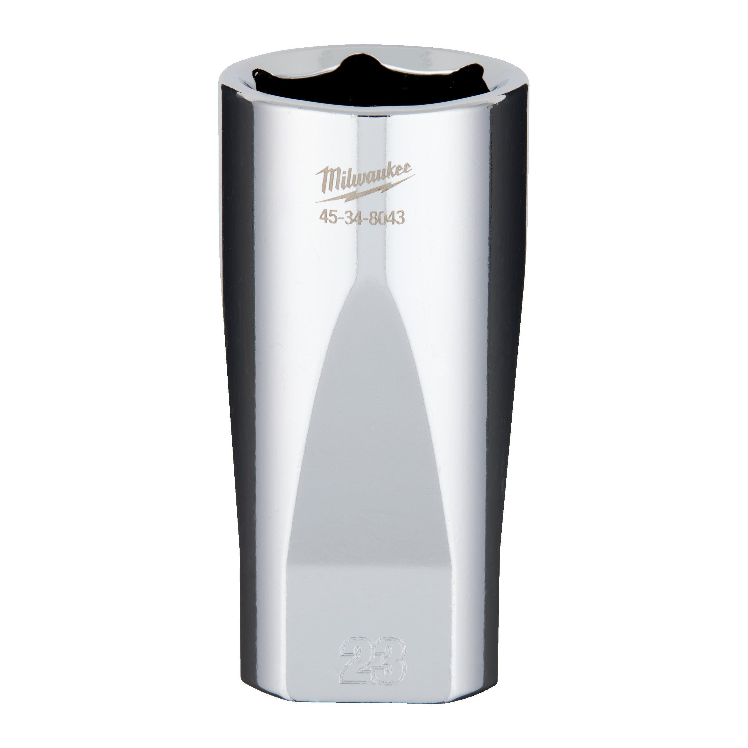 Milwaukee 3/8 Drive Socket Metric Deep - 23 Mm ⅜″ Chrome Sockets With FOUR FL...