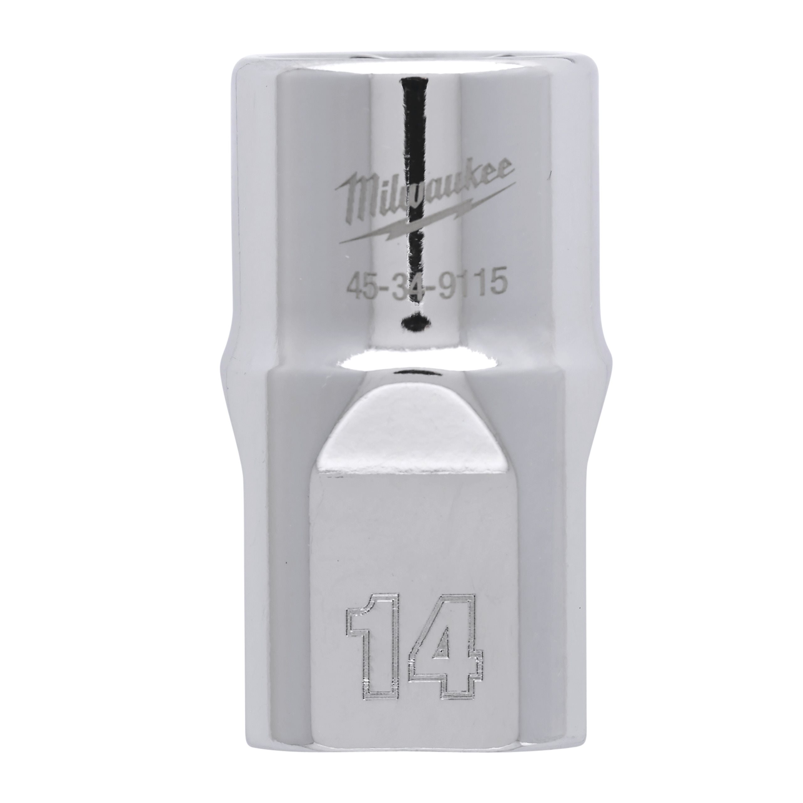 Milwaukee 1/2 Drive Socket Metric Standard - 14 Mm ½″ Chrome Sockets With FOU...