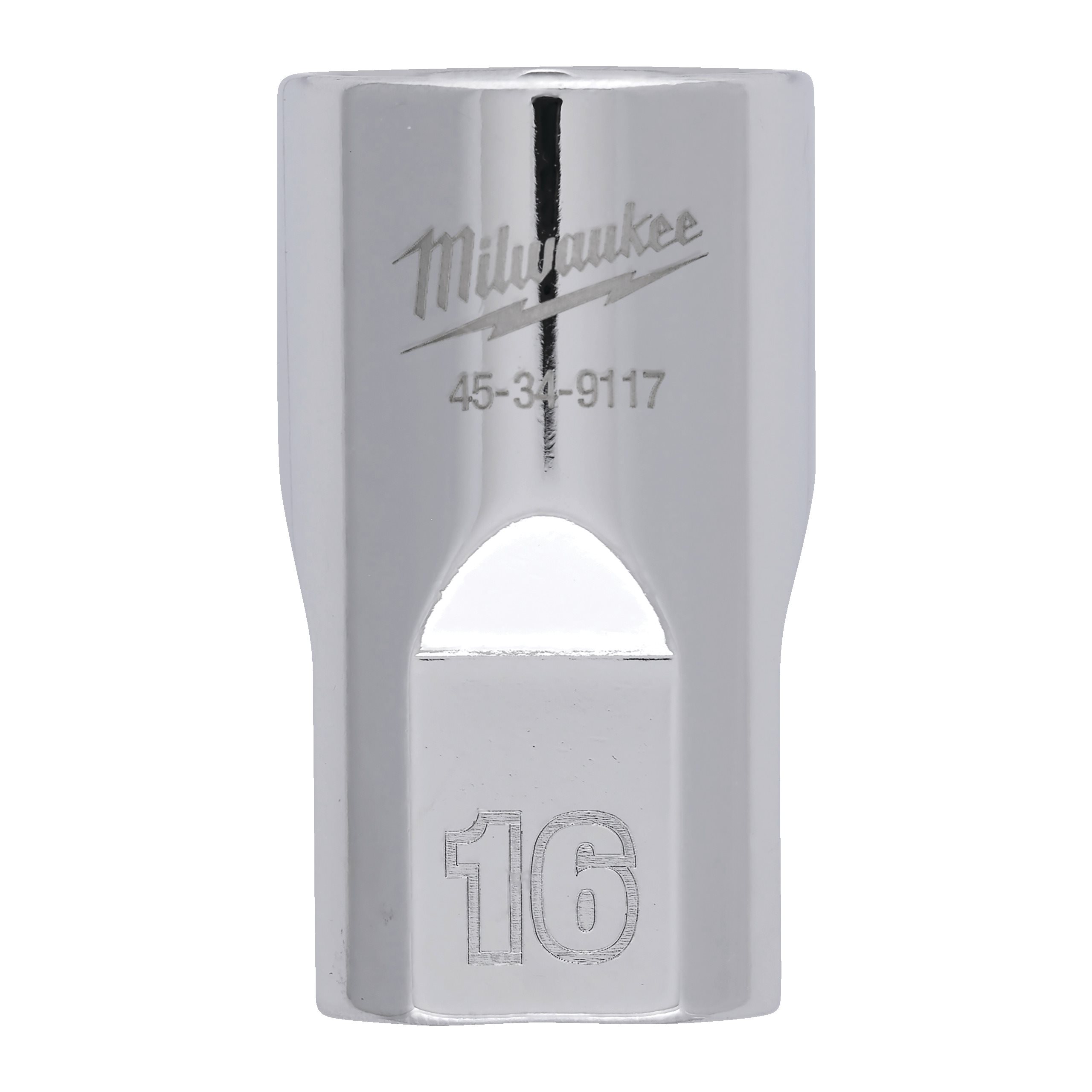 Milwaukee 1/2 Drive Socket Metric Standard - 16 Mm ½″ Chrome Sockets With FOU...