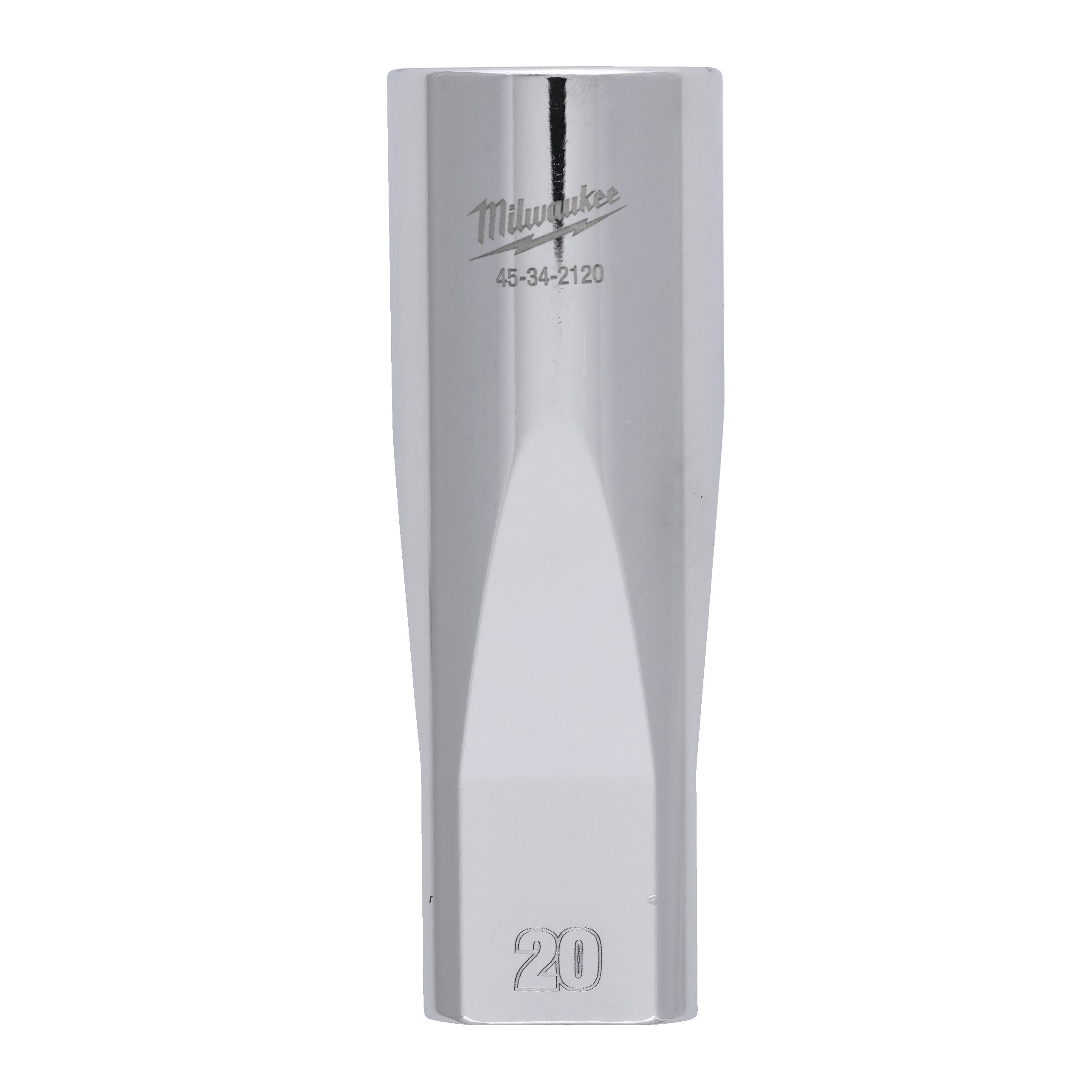 Milwaukee 1/2 Drive Socket Metric Deep - 20 Mm ½″ Chrome Sockets With FOUR FL...