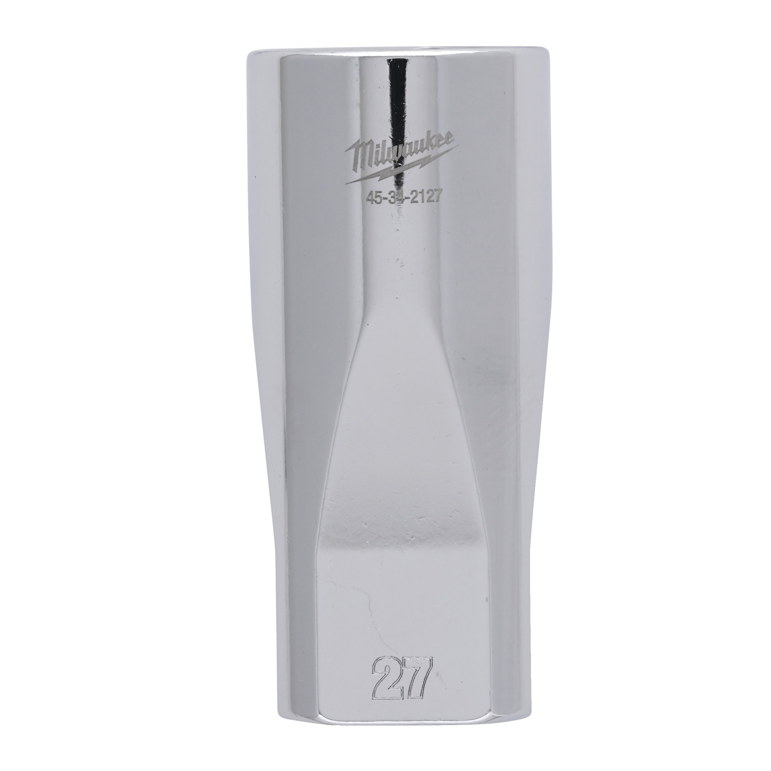 Milwaukee 1/2 Drive Socket Metric Deep - 27 Mm ½″ Chrome Sockets With FOUR FL...