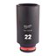 22 mm 3/8" impact socket deep - 1 pc