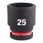 25 mm 1/2" impact socket STD - 1pc