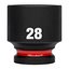 28 mm 1/2" impact socket STD - 1pc