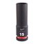 15 mm 1/2" impact socket deep - 1pc