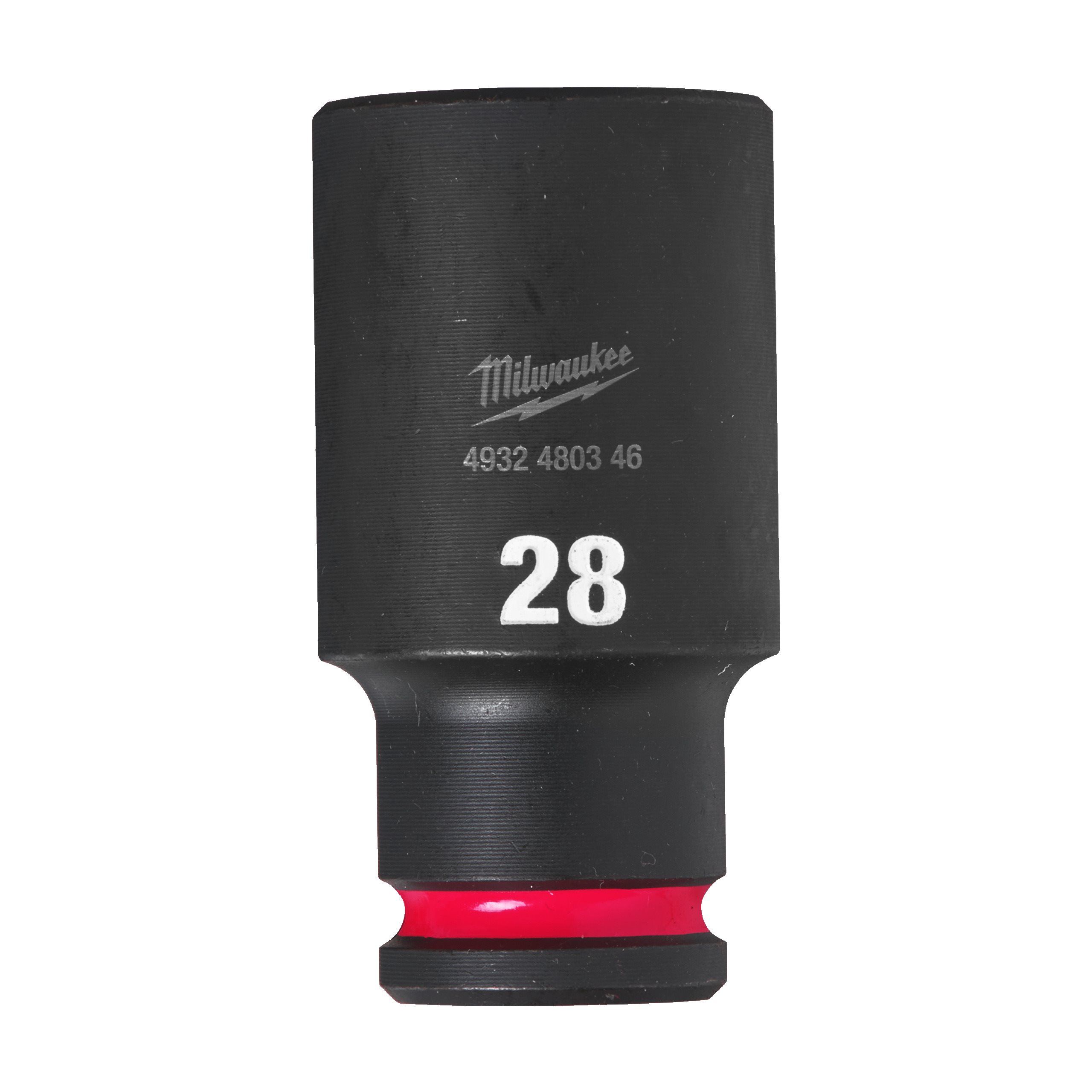 Milwaukee 28 Mm 1/2" Impact Socket Deep - 1pc SHOCKWAVE DUTY Sockets 4932480346