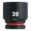 36 mm 3/4" impact socket STD - 1pc