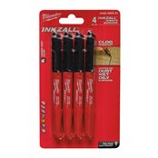 Inkzall Markers Black - 4 pcs