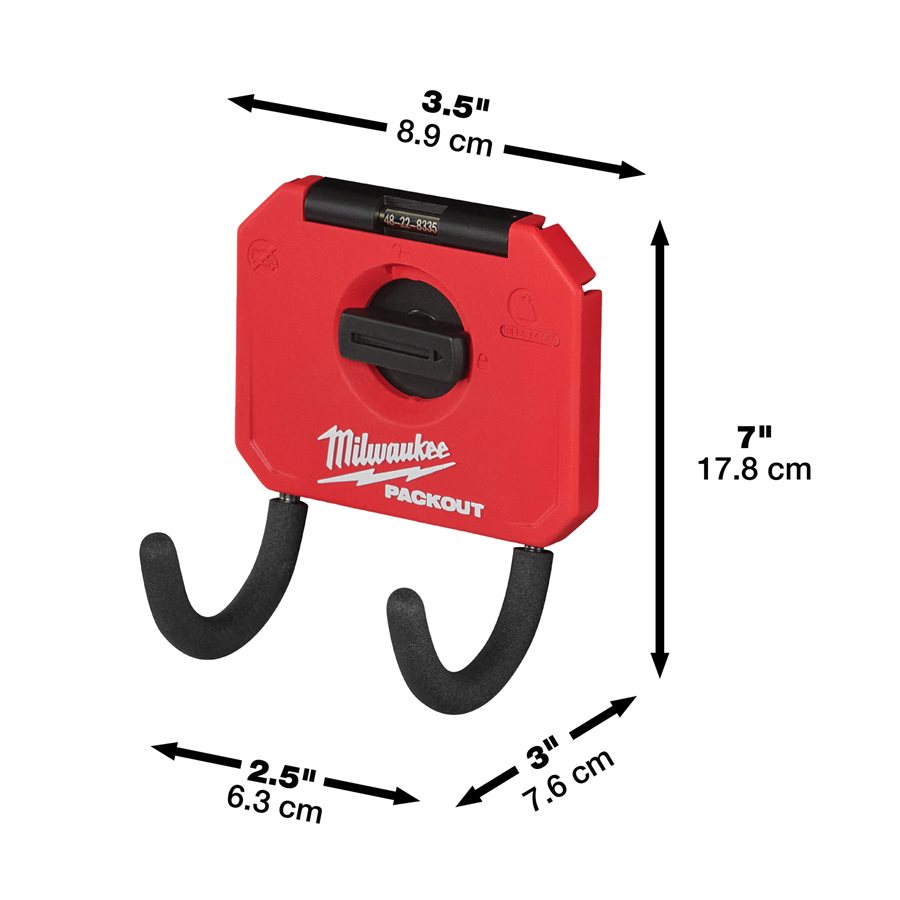 Milwaukee PACKOUT Obešalo ovalno majhno pri delu