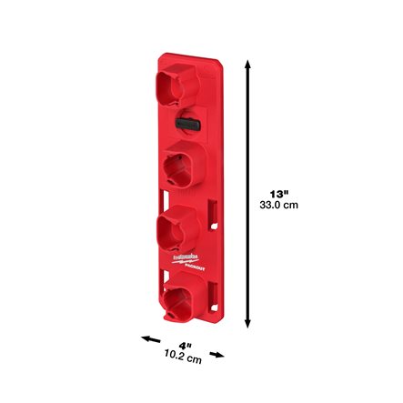 Support Mural Pour Batteries M12 / 12V – 2 Supports Avec 3 Emplacements Chacun – En ABS – Installation Facile Sur Mur, étagère, Camion