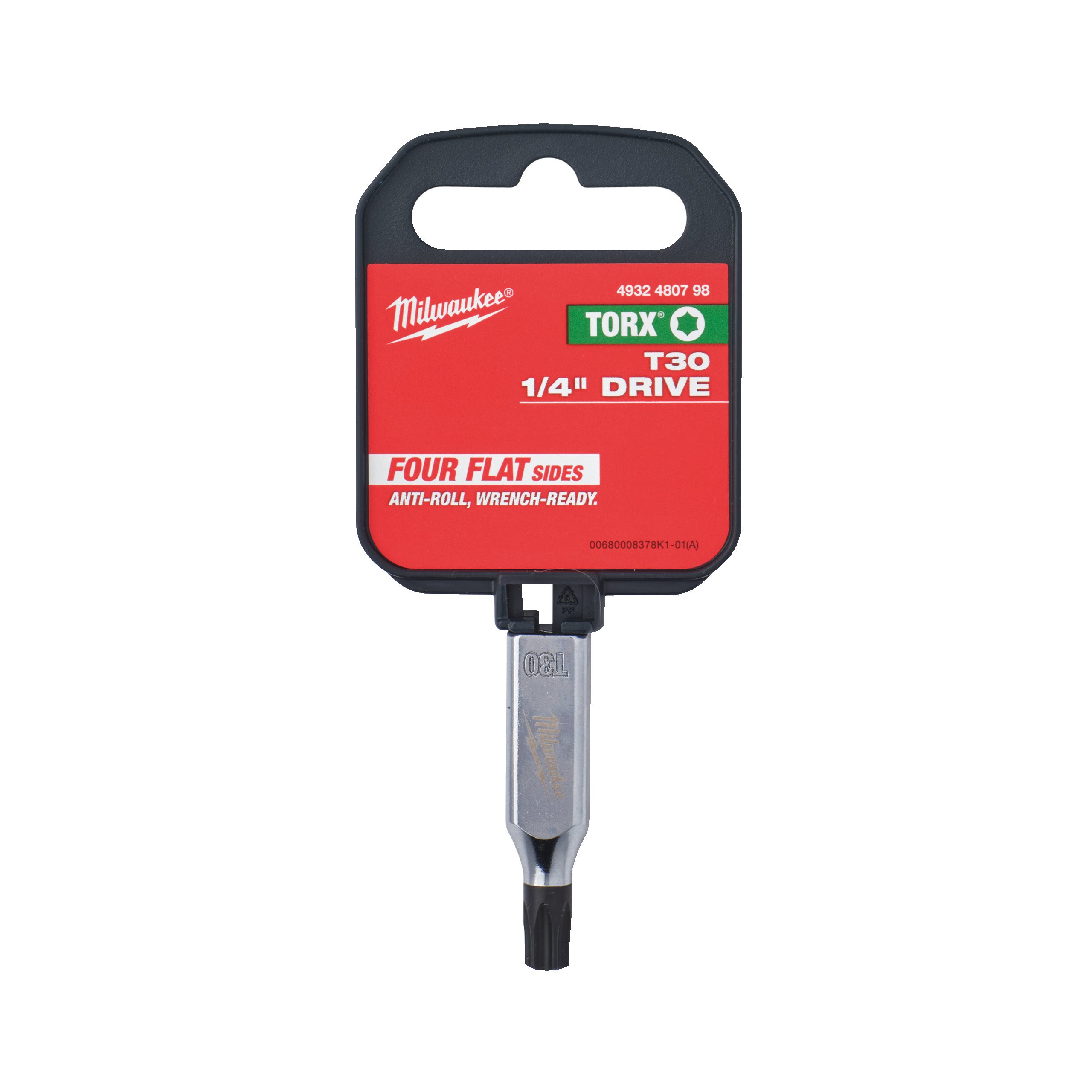 Milwaukee 1/4" Drive T30 Torx Bit Socket ¼″ 4932480798